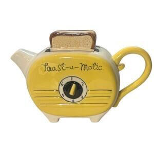 Blue Sky Clayworks Toast-o-matic reapot, retro